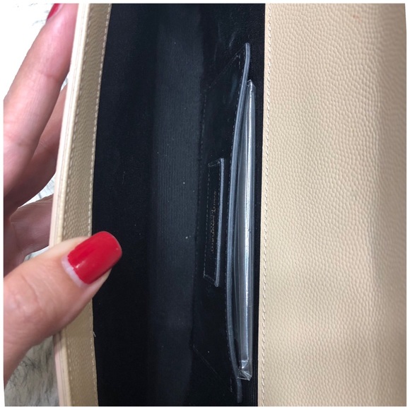 SAINT LAURENT CLUTCH WITH INTERLOCKING METAL YSL - Picture 7 of 8